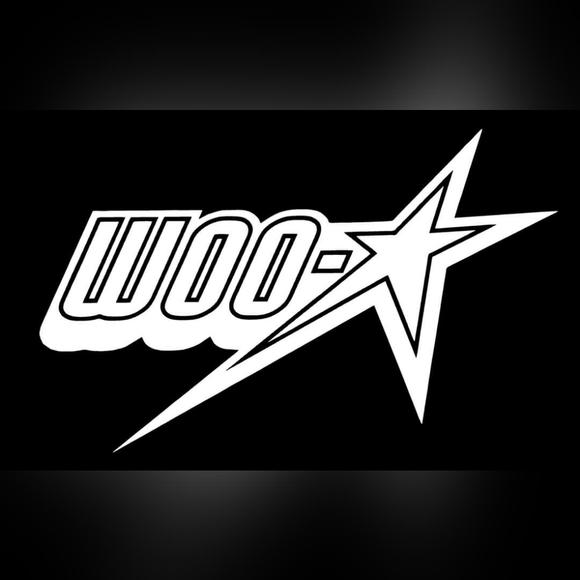 WOO-STAR HOODIE black with white print - Picture 3 of 3